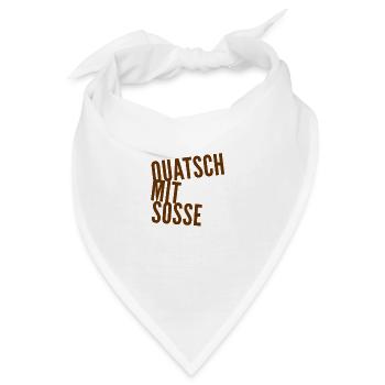 so ein Quark - Bandana - Weiß - Vorne