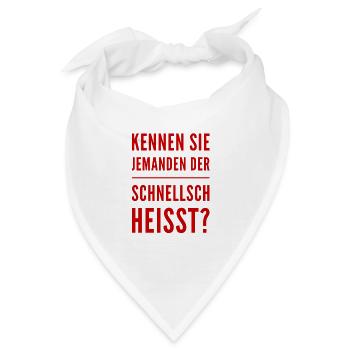 Herr Schnellsch - Bandana - Weiß - Vorne