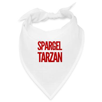 ich bin ein Spargeltarzan - Bandana - Weiß - Vorne