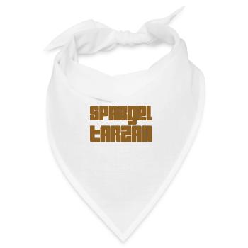 so sieht ein Spargeltarzan aus - Bandana - Weiß - Vorne