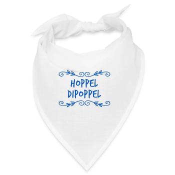 was hältst du von hoppel dipoppel? - Bandana - Weiß - Vorne