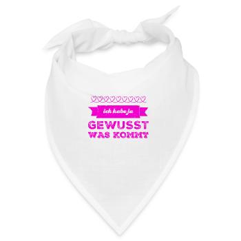 das war klar - Bandana - Weiß - Vorne