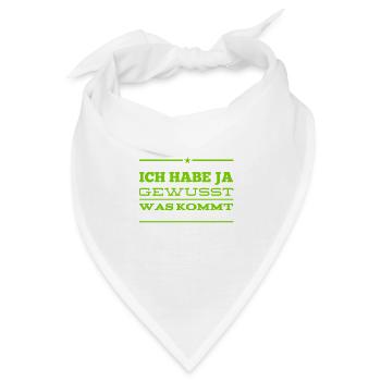 es war klar - Bandana - Weiß - Vorne