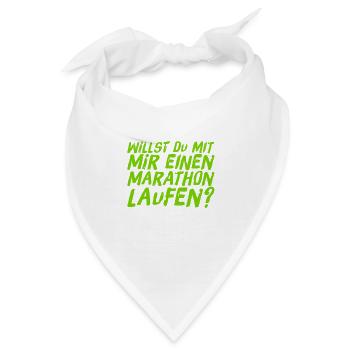 Lust auf einen Marathon? - Bandana - Weiß - Vorne
