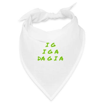 ich verschwinde - Bandana - Weiß - Vorne