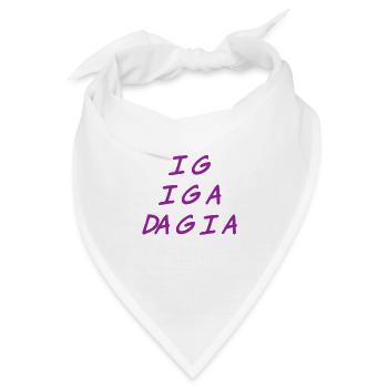 ich muss auch los - Bandana - Weiß - Vorne