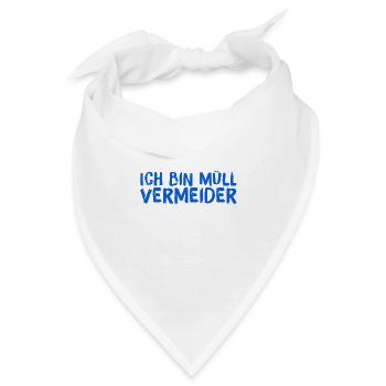 ich vermeide Müll - Bandana - Weiß - Vorne