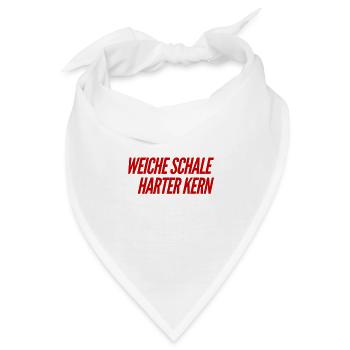 meine Schale ist weich - Bandana - Weiß - Vorne