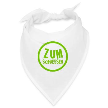 das ist komisch - Bandana - Weiß - Vorne