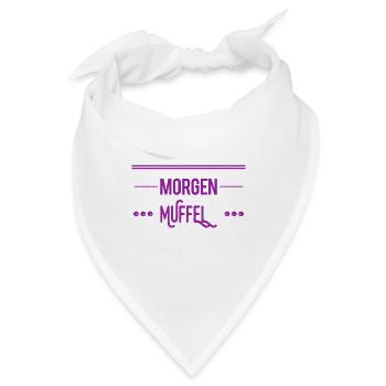 so sieht ein Morgenmuffel aus - Bandana - Weiß - Vorne