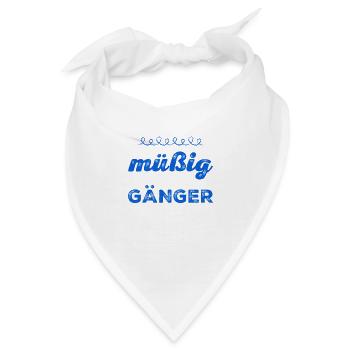 Müßiggänger - Bandana - Weiß - Vorne