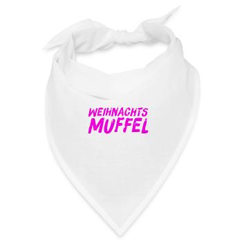 so sieht ein Weihnachtsmuffel aus - Bandana - Weiß - Vorne