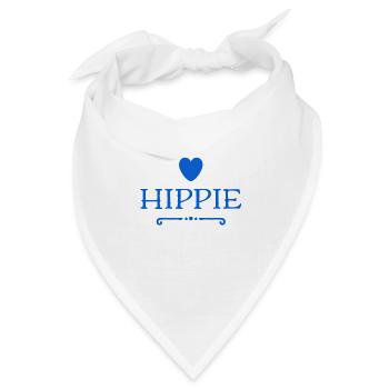 so sieht ein Hippie aus - Bandana - Weiß - Vorne