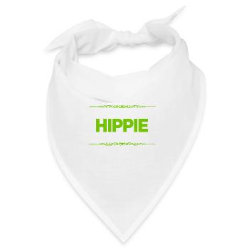 ich bin ein Hippie - Bandana - Weiß - Vorne