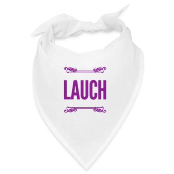 ich bin ein Lauch - Bandana - Weiß - Vorne