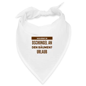 so sieht Urlaub aus - Bandana - Weiß - Vorne