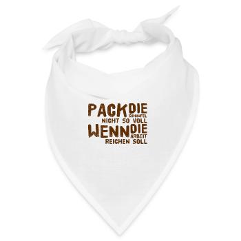 mach langsam - Bandana - Weiß - Vorne