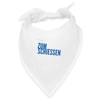 zum schießen - Bandana - Weiß - Vorne