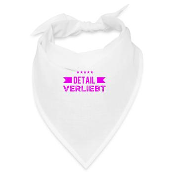 ich liebe Details - Bandana - Weiß - Vorne