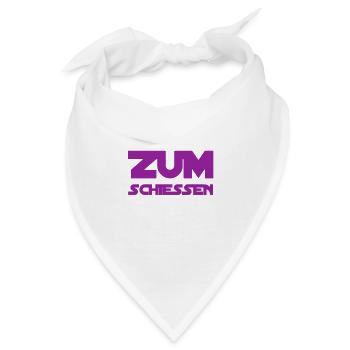 wie lustig - Bandana - Weiß - Vorne