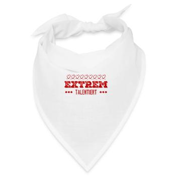 ich bin extrem talentiert - Bandana - Weiß - Vorne