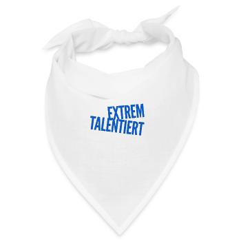 ich bin richtig talentiert - Bandana - Weiß - Vorne