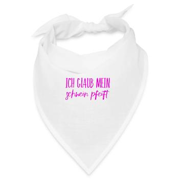 ich kann es nicht glauben - Bandana - Weiß - Vorne