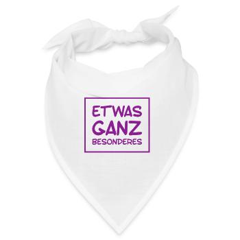 etwas ganz Besonderes - Bandana - Weiß - Vorne