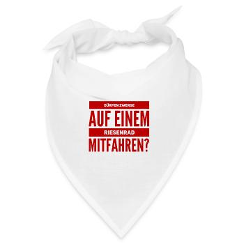 auf dem Riesenrad - Bandana - Weiß - Vorne