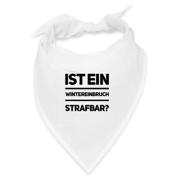 im Winter - Bandana - Weiß - Vorne