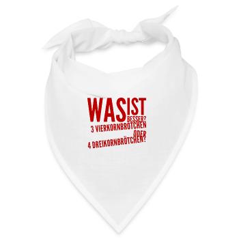 wer die Wahl hat, hat die Qual - Bandana - Weiß - Vorne