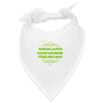 Füße vs Nasen - Bandana - Weiß - Vorne