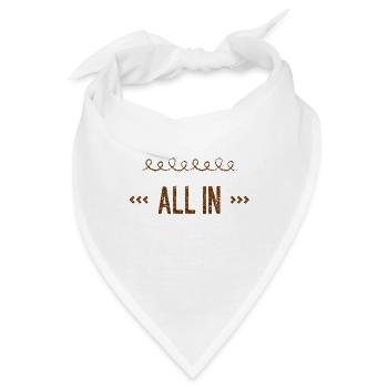 ich wette alles - Bandana - Weiß - Vorne