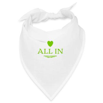 all in ist mein Ding - Bandana - Weiß - Vorne