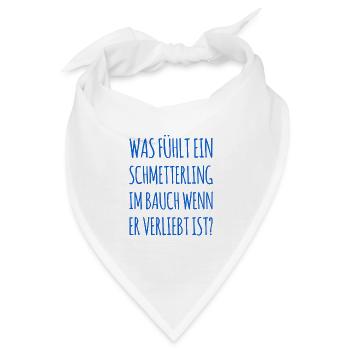 so fühlen Schmetterlinge - Bandana - Weiß - Vorne