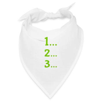 eins zwei drei - Bandana - Weiß - Vorne