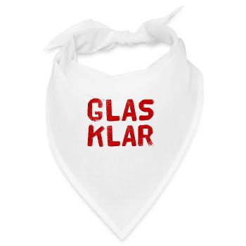 das ist klar - Bandana - Weiß - Vorne