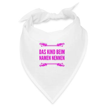 ich sage wie es ist - Bandana - Weiß - Vorne