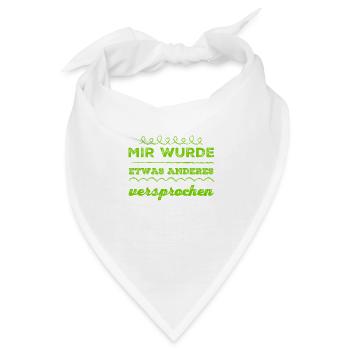die Lüge - Bandana - Weiß - Vorne