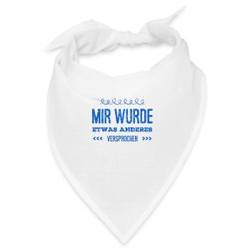 es war eine Lüge - Bandana - Weiß - Vorne
