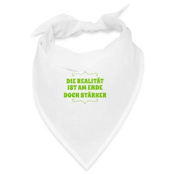 die Wahrheit setzt sich durch - Bandana - Weiß - Vorne