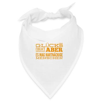 ich suche mein Glück - Bandana - Weiß - Vorne