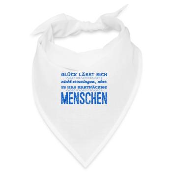 ich bin glücklich - Bandana - Weiß - Vorne