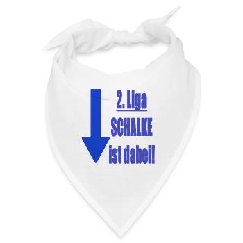 Abstieg Schalke - Bandana - Weiß - Vorne