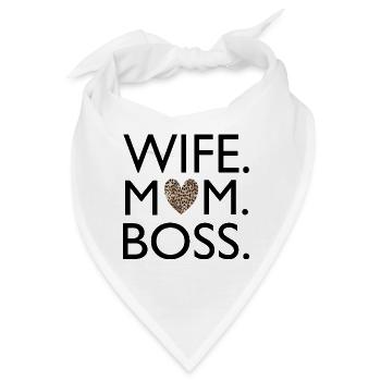 WIFE MOM - Bandana - Weiß - Vorne