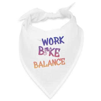 work bike balance - Bandana - Weiß - Vorne