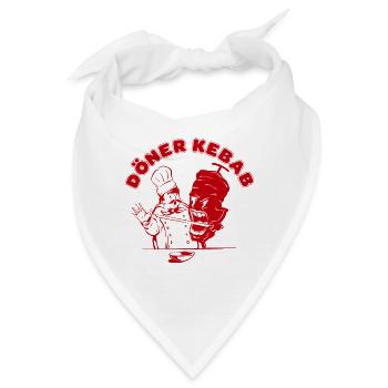 Döner Kebab - Bandana - Weiß - Vorne