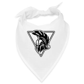 Spartaner Helm Gladiator Symbol - Bandana - Weiß - Vorne