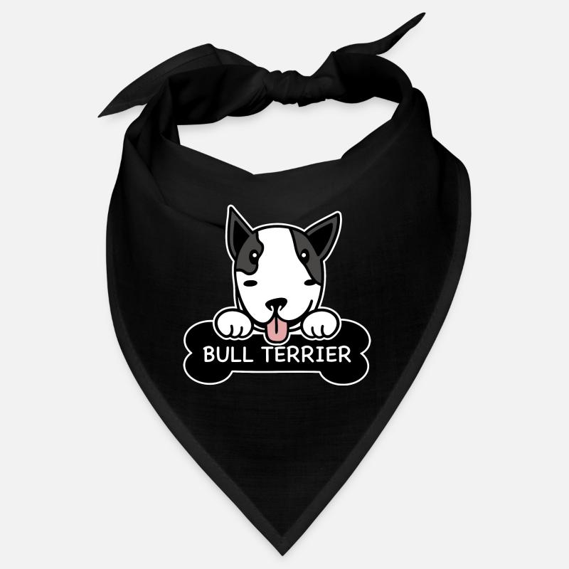 Bullterrier und Knochen Bandana