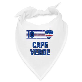Kap Verde Fußball Mannschaft - Bandana - Weiß - Vorne